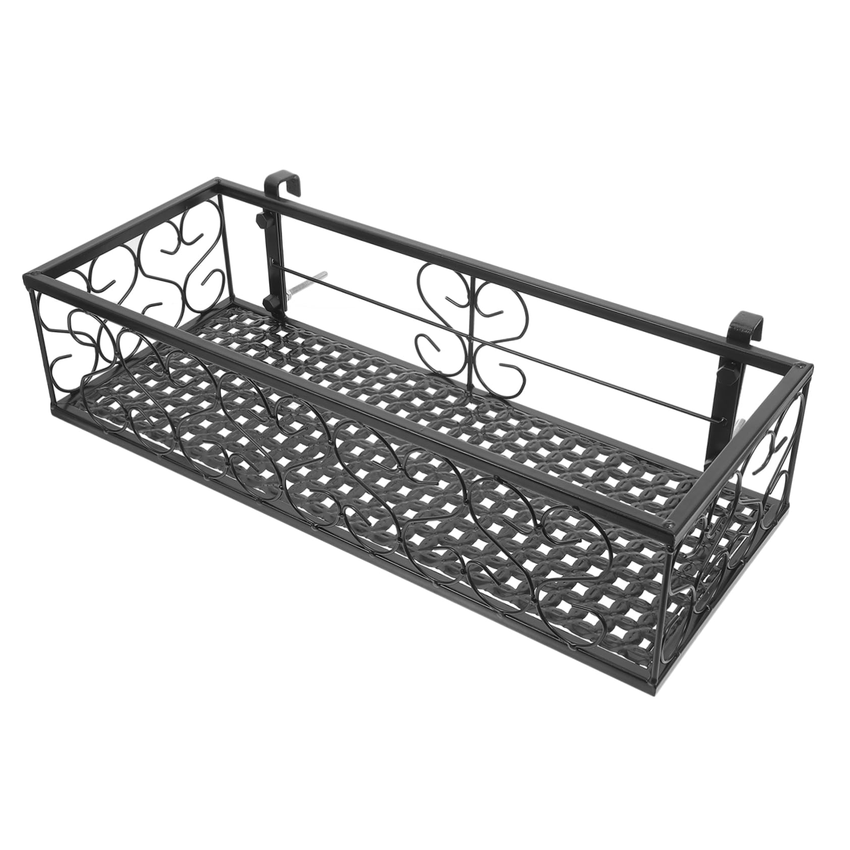 Toyvian Jardiniere Balcon Suspendue Panier Decoratif pour Plantes Support Fleurs Forme de Panier pour Clôture