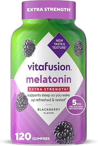 Vitafusion Vitaminas gomosas de melatonina extra fuerza 5 mg 120 unidades