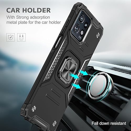 Miniatura 3 de Asuwish Funda para teléfono Motorola Edge+ Plus 2023Moto X40 ProMotoX40 con protector de pantalla de vidrio templado y soporte de anillo, accesorios