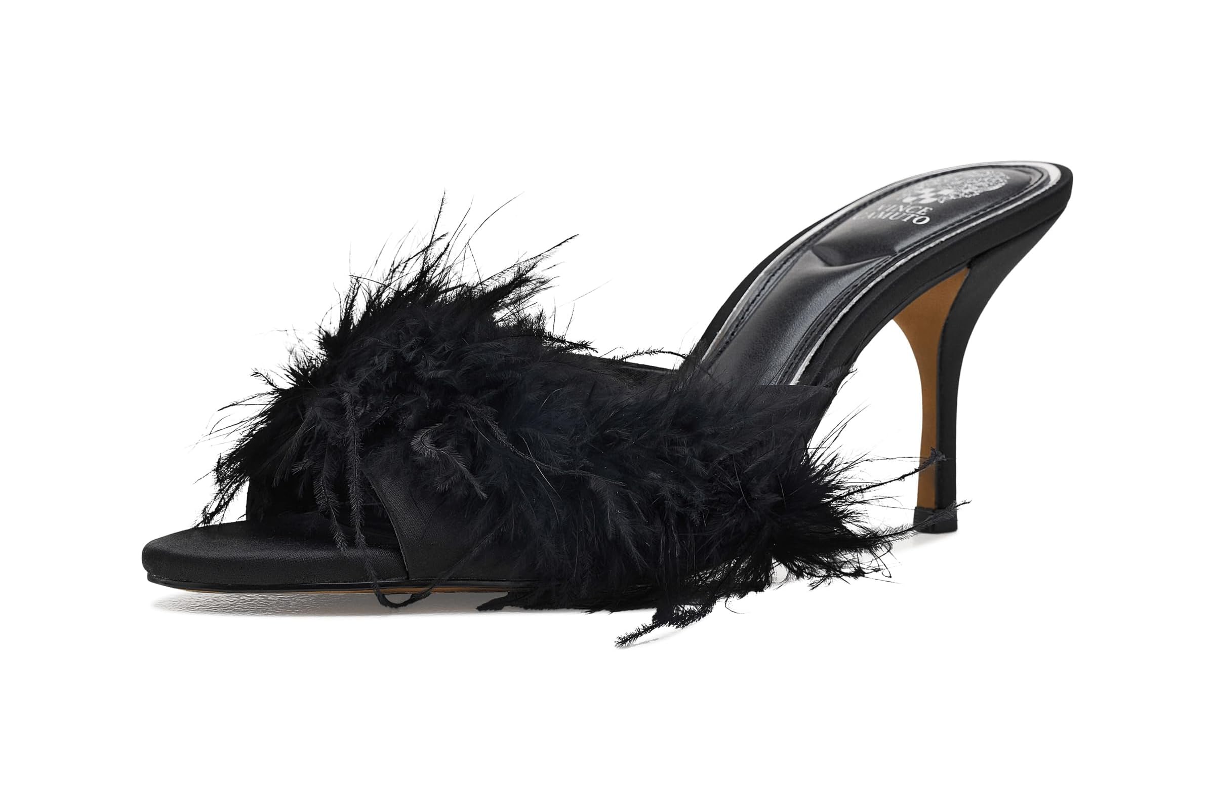 Vince Camuto Paelly Feather High Heel Mule Sandals