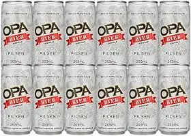 Pack 12 unidades Cerveja Puro Malte Pilsen teor 4,6% 269ml Opa Bier