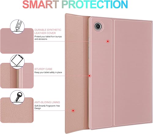 Miniatura 8 de IVEOPPE Funda para Galaxy Tab A8 2022 con teclado de 10.5 pulgadas, cubierta de teclado Bluetooth inalámbrica desmontable y retroiluminación de 7
