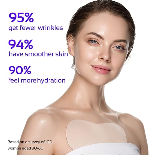 Miniatura 10 de Almohadilla de silicona antiarrugas parches antiarrugas reutilizables y 100  de grado médico parches antiarrugas suaviza tu piel juego de 2