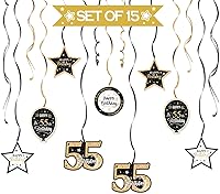 Vista 363 de Juego de decoraciones para fiesta de cumpleaños número 16, serpentinas moradas con soporte de globo de mesa morado, decoraciones de fiesta