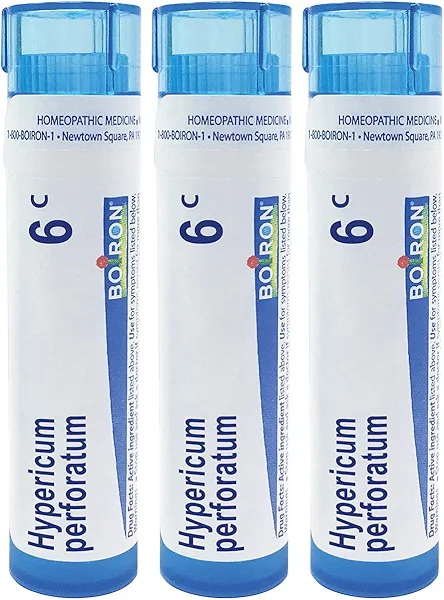 Boiron Hypericum Perforatum 6c Homeopathic Medicine for Nerve Pain - Pack of 3 (240 Pellets)