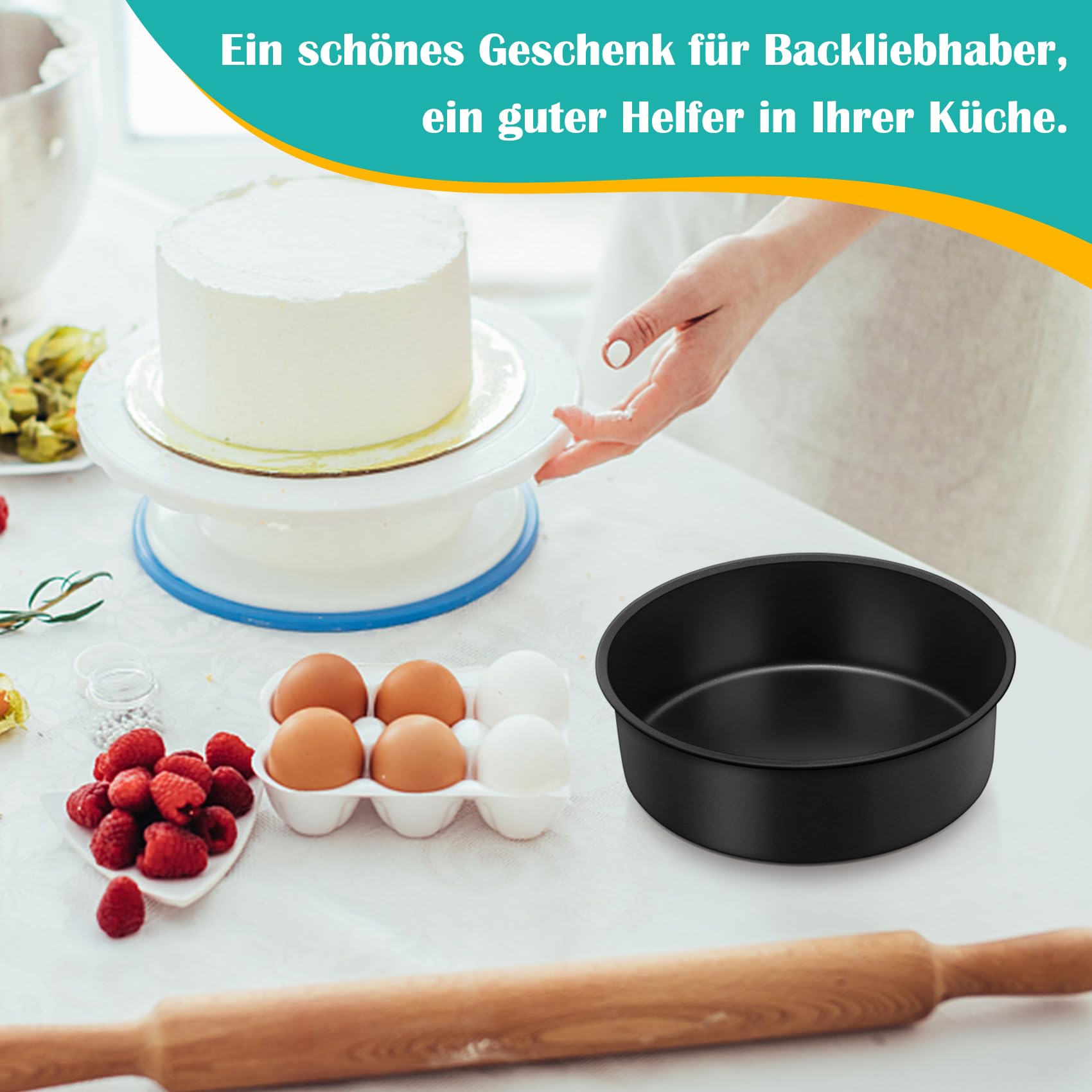 Moules à Gâteau Ronds De 10,2 Cm, 15,2 Cm, 17,2 Cm, 22,4