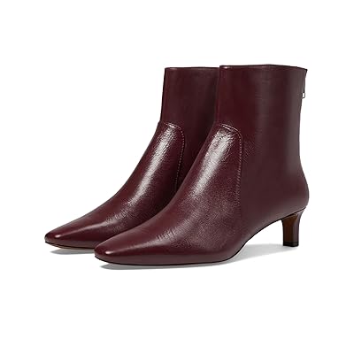 Madewell The Dimes Kitten Heel Boot In Crinkle Leather Women