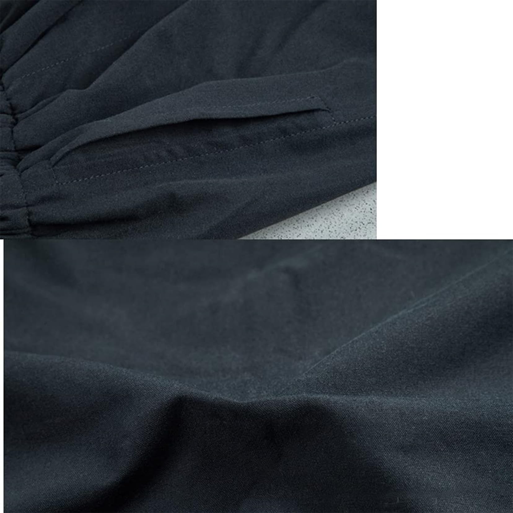 Traje Tang, Chaqueta gruesa de traje de tai chi for invierno, abrigos acolchados de algodón, ropa cálida de kung fu chino for hombre, pantalones(Blue_3XL)