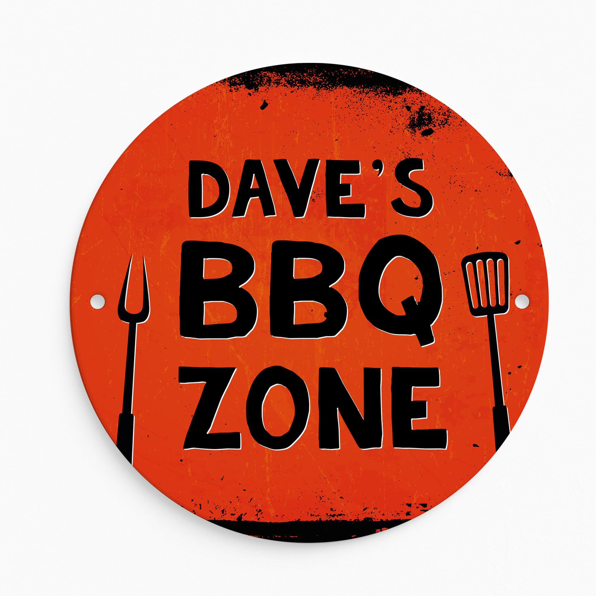 Red Ocean Personalised BBQ Zone Sign For Garden Acrylic BBQ Signs For Home Outside Decor Garden Shed Garage Man Cave Signs Gift Men Plaque Hanging Sign