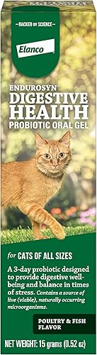 Elanco Gel oral probiótico Endurosyn para gatos, 0.53 oz