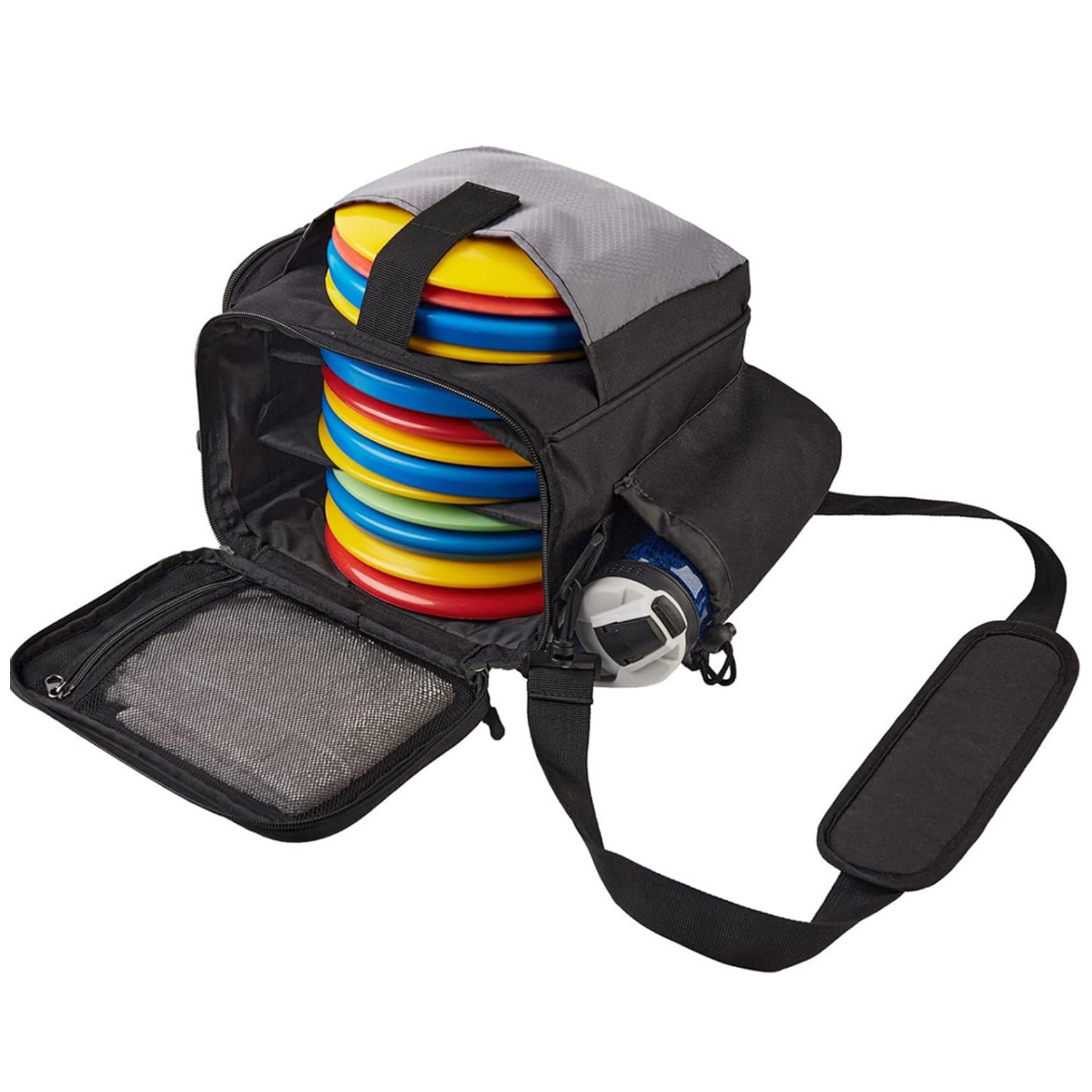 Disc -Golf -Tasche, Discgolf -Rucksack mit Mehreren Aufbewahrungstaschen für Männer, verstellbare Reisetaschen für Anfängertraining