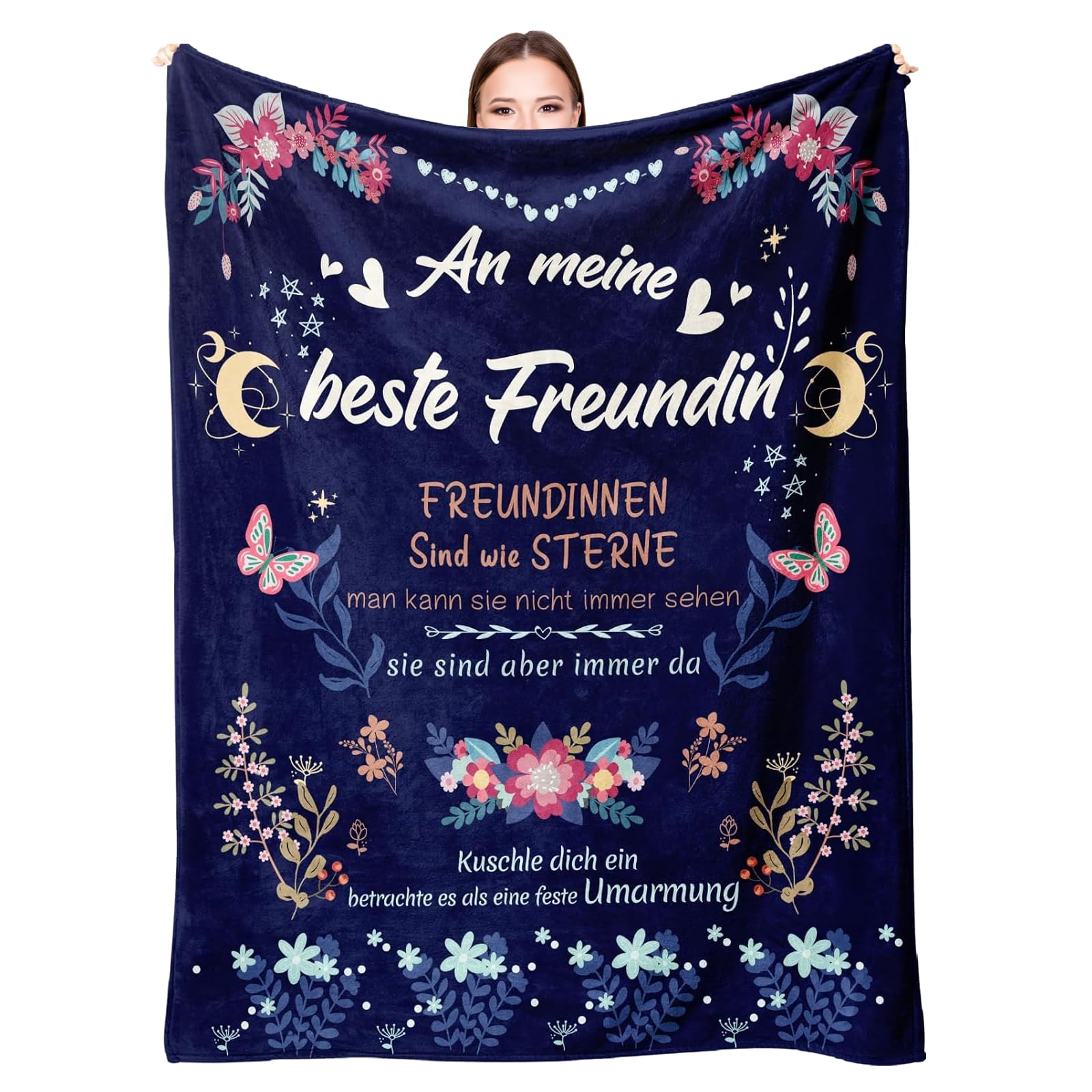 Beste Freundin Geschenke, Flauschig Decke Geschenke für Freu