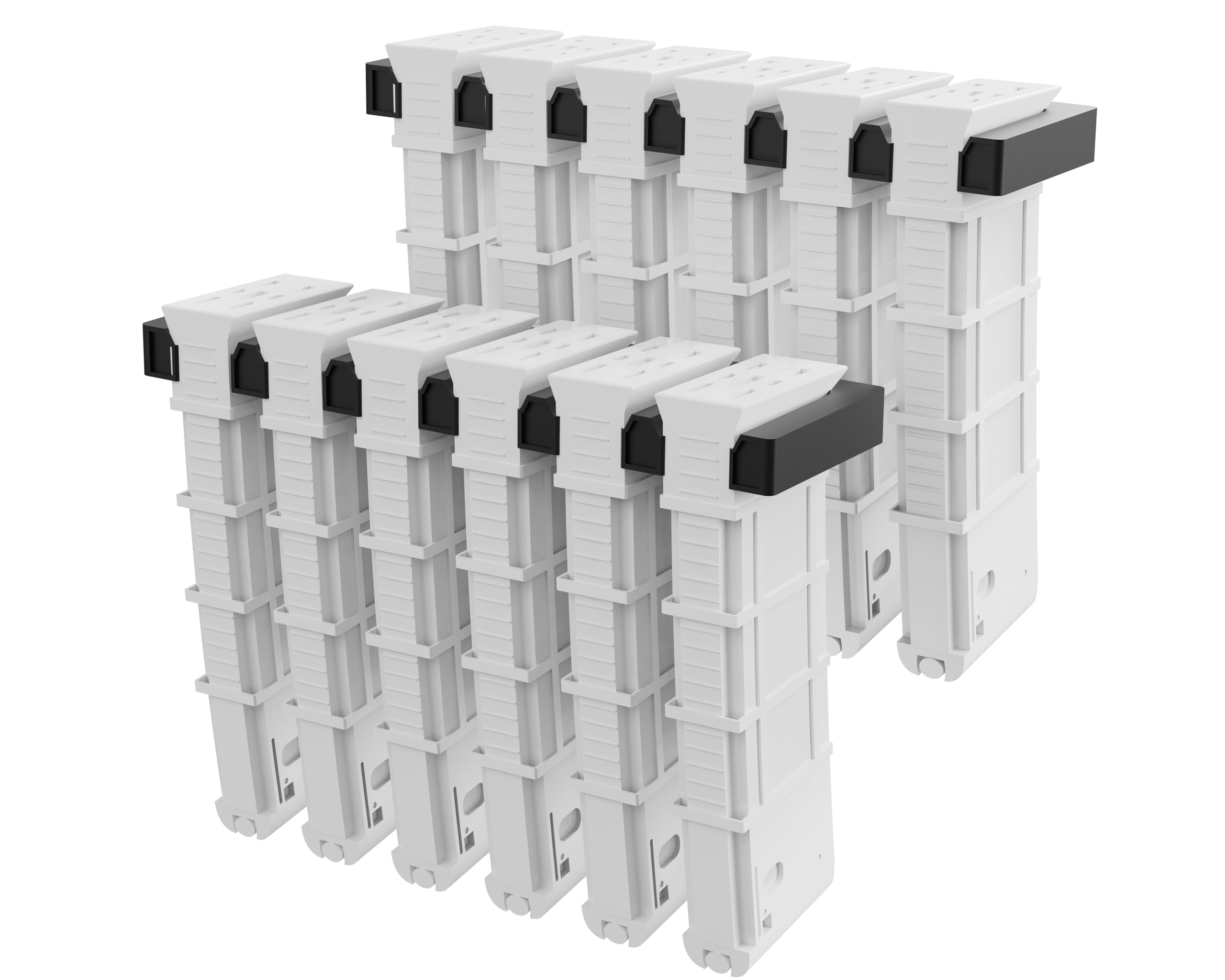 Durable ABS 6 Standard Rack Wall Mount, Wall Magazine Display, for Standard PMAG Wall Mount Magazines, Home Storage Rack