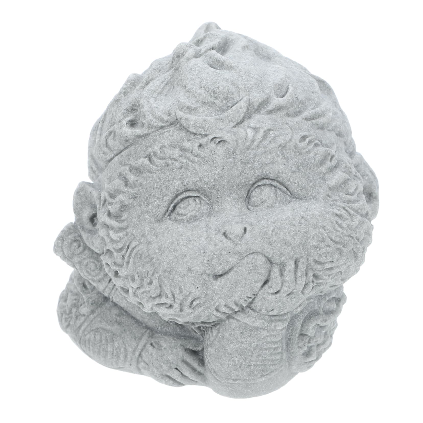 Cabilock 5 Piezas Acuario Figurilla hogar pequeño Buda Decoraciones de peceras estatuas de Adornos en Interiores Estatua Antigua del Tanque de Peces decoración Mini pecera Arenisca Azul