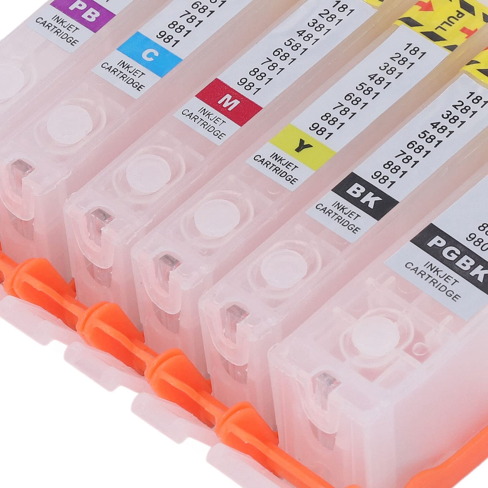 Mingzhe 6PCS -Drucker -Tintenpatrone mit Umweltfreundlich 6 Color Refill Ink Patrone Set für Druckfotos, Druckpapiere aus Druckpapieren (780-781)