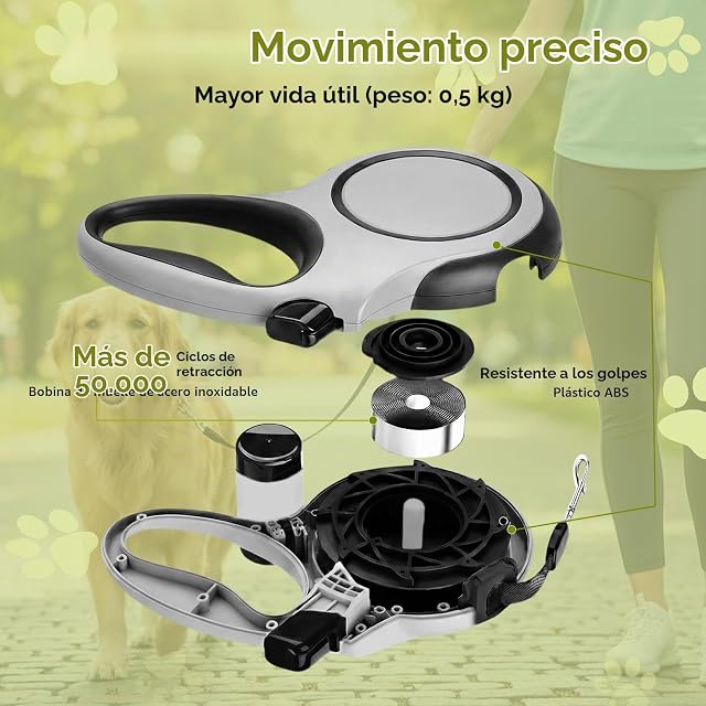 Foto 6 de 7 de Ecofocet Correa Perro Extensible 8 Metros, 360°Antienredos