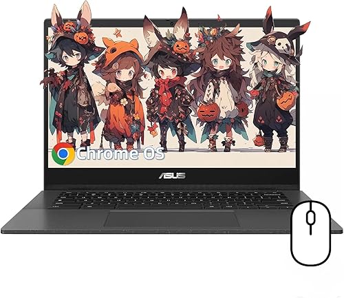ASUS Laptop Chromebook Student de 14 pulgadas, pantalla FHD de 14 pulgadas, MediaTek Kompanio 520, 4 GB de RAM, 64 GB eMMC, MediaTek Graphics,