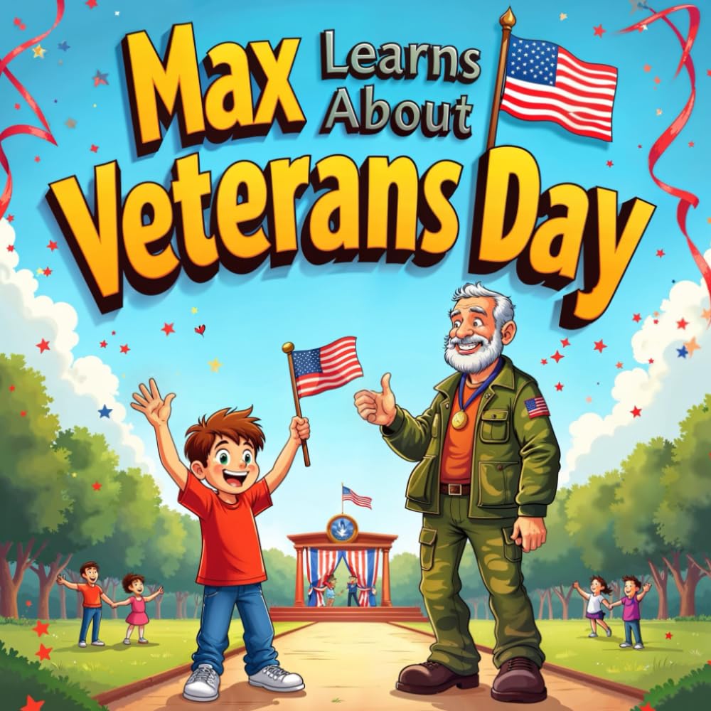 Max Learns About Veterans Day story book for kids : A Heartwarming Children'sBook That Teaches the Importance of Honoring and Thanking Our Brave