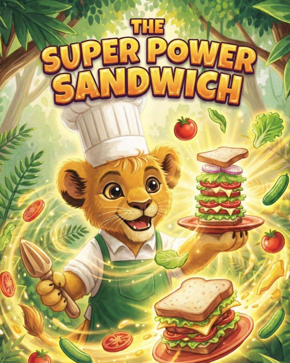 The Super Power Sandwich: A playful jungle story about healthy food, confidence, and simple kitchen skills, where a young lion learns independence and ... choices fuel big adventures. (Tiny Chefs)