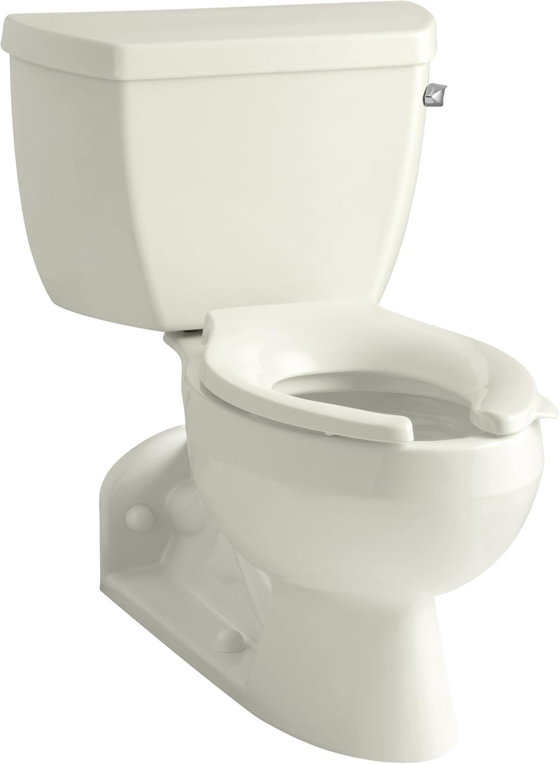 Kohler K-3652-RA-96 Barrington Pressure Lite Elongated Toilet Bowl with Right-Hand Trip Lever, Biscuit