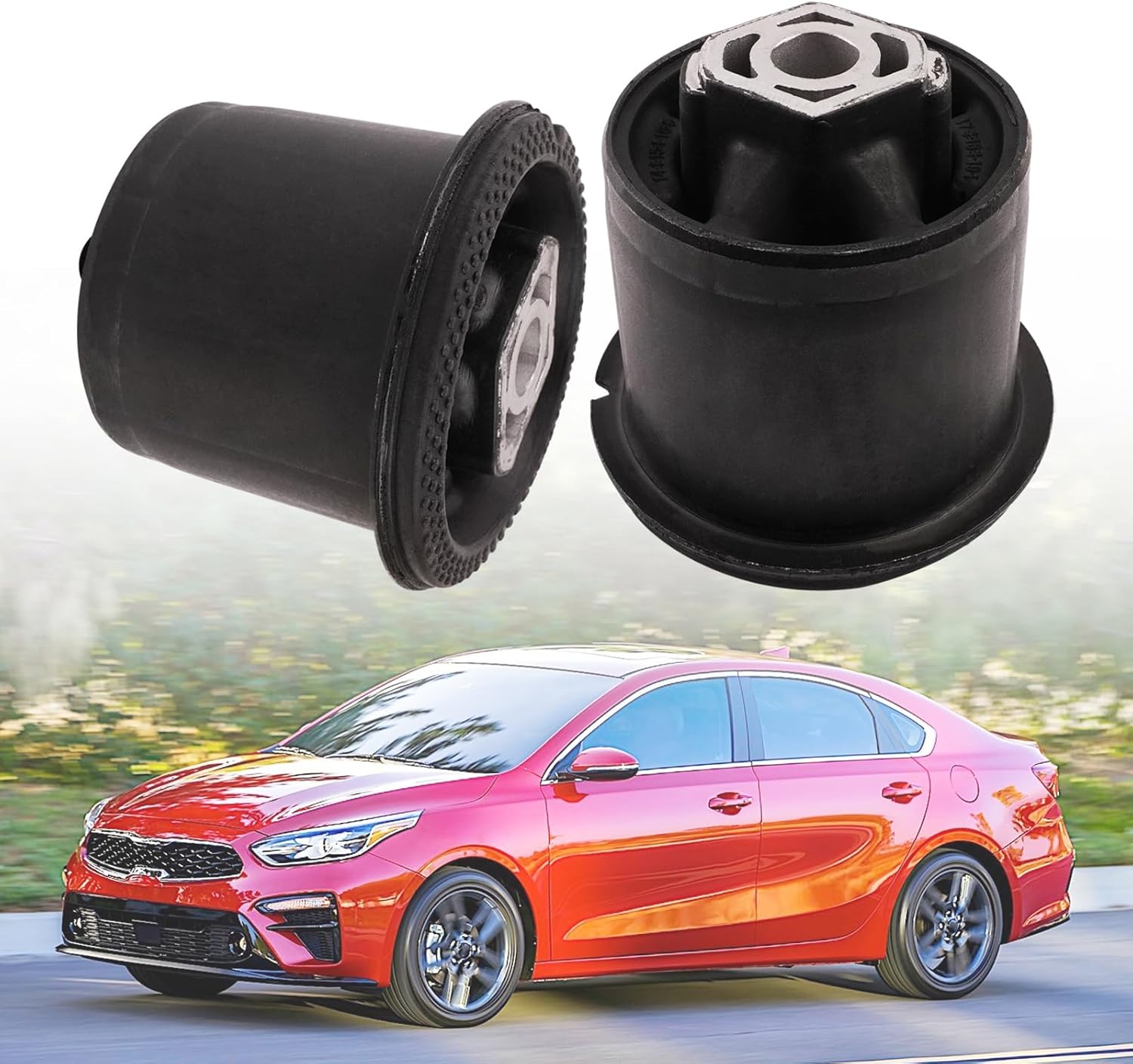 2Pcs Rear Suspension Bushing Compatible with 2011-2017 Hyundai Elantra Veloster 2014-2018 Kia Forte Forte5 Replaces 55160-3X000 551603X000