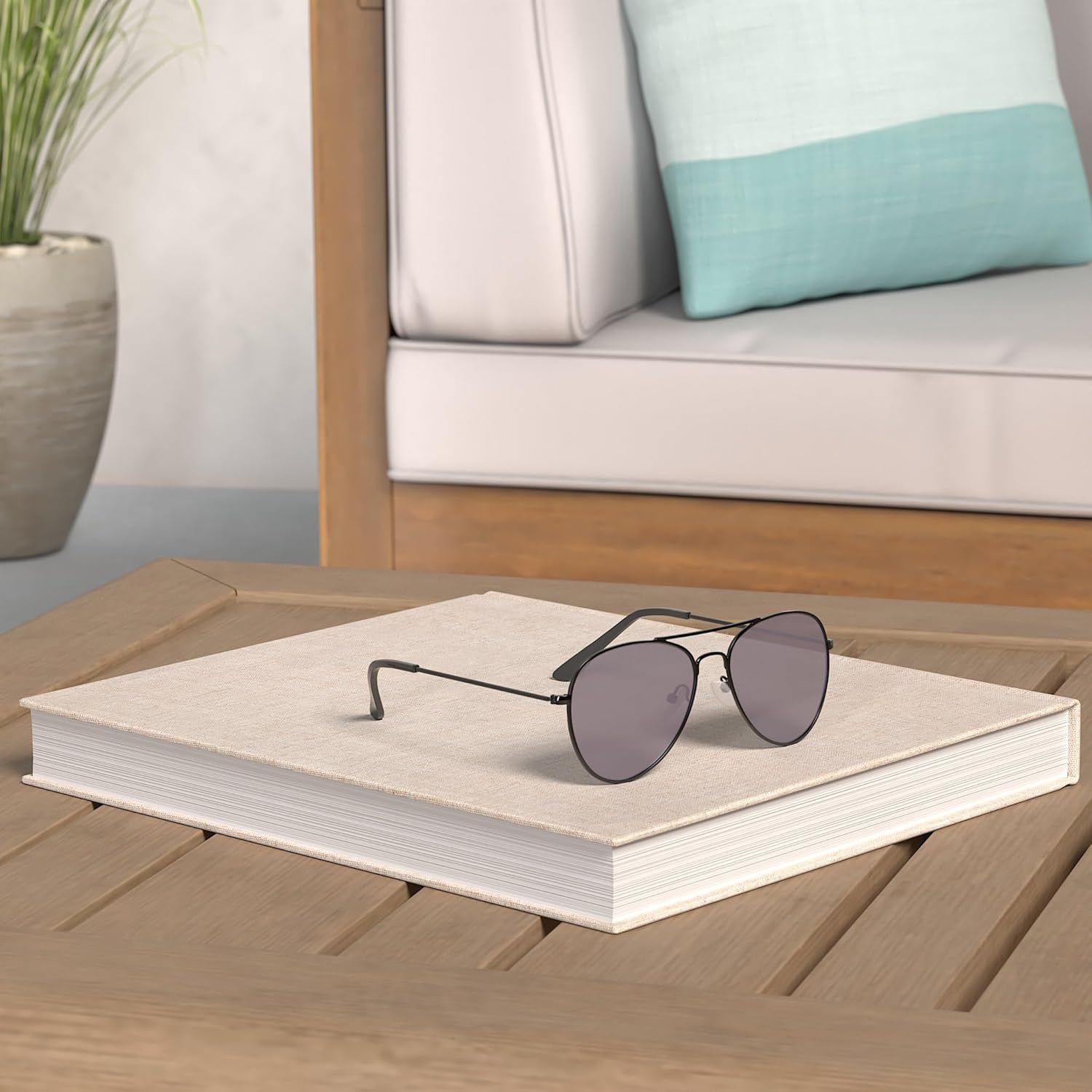 10-Pack Retro Aviator Sunglasses for Women & Men, Mirrored Flat Lens UV400 Unisex Shades - Classic Party Beach Driving Multi-Pair Set - Image 2