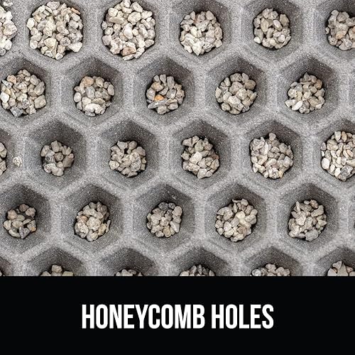 Miniatura 8 de GORILLA GRIP Tapete para caja de arena para gatos con diseño de panal de abeja, tapete de basura de dos capas, suave para las patas, suministros de