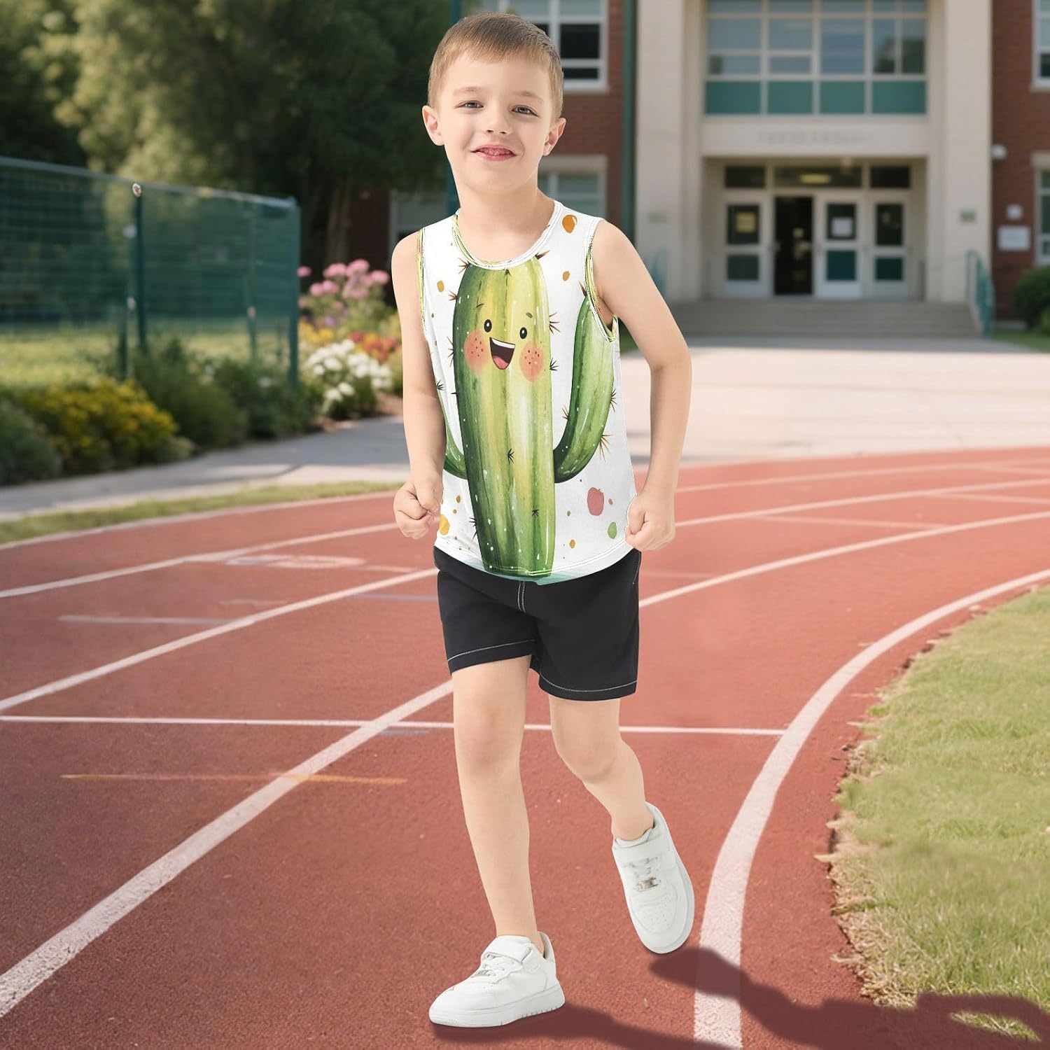 MNSRUU Toddler Summer Tank Tops Boys Sleeveless Shirt Quick Dry Tank Tops 3-15 Years Old