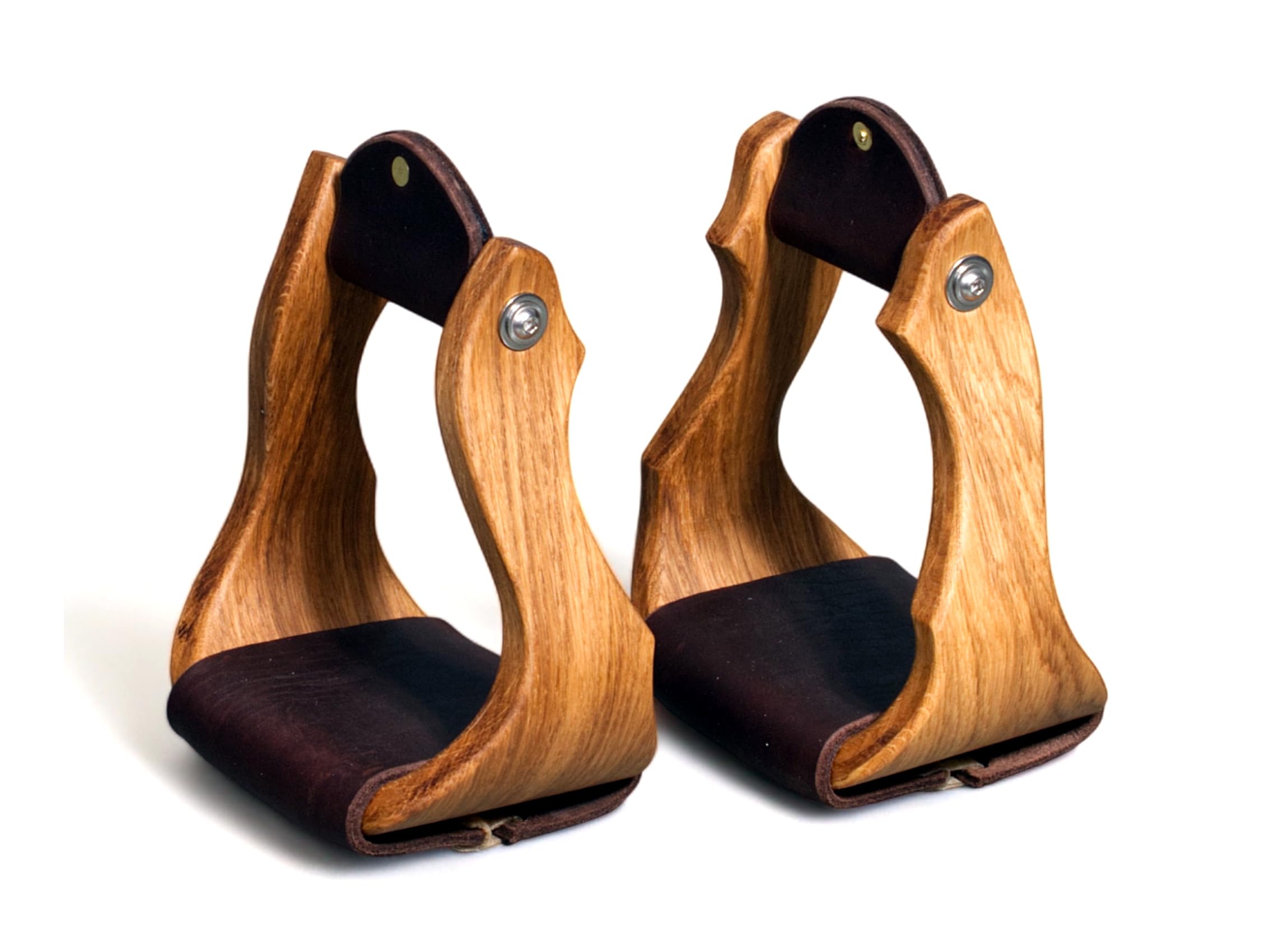 Juego de estribos anchos de madera para caballo occidental, juego de 2 estribos de madera WST-020