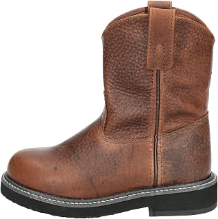| Jackson Series | Youth Western Boot | Round Toe | Durable Leather Material | Crepe Sole & Walking Heel | Unlined & Leather Upper | Rubber Welt