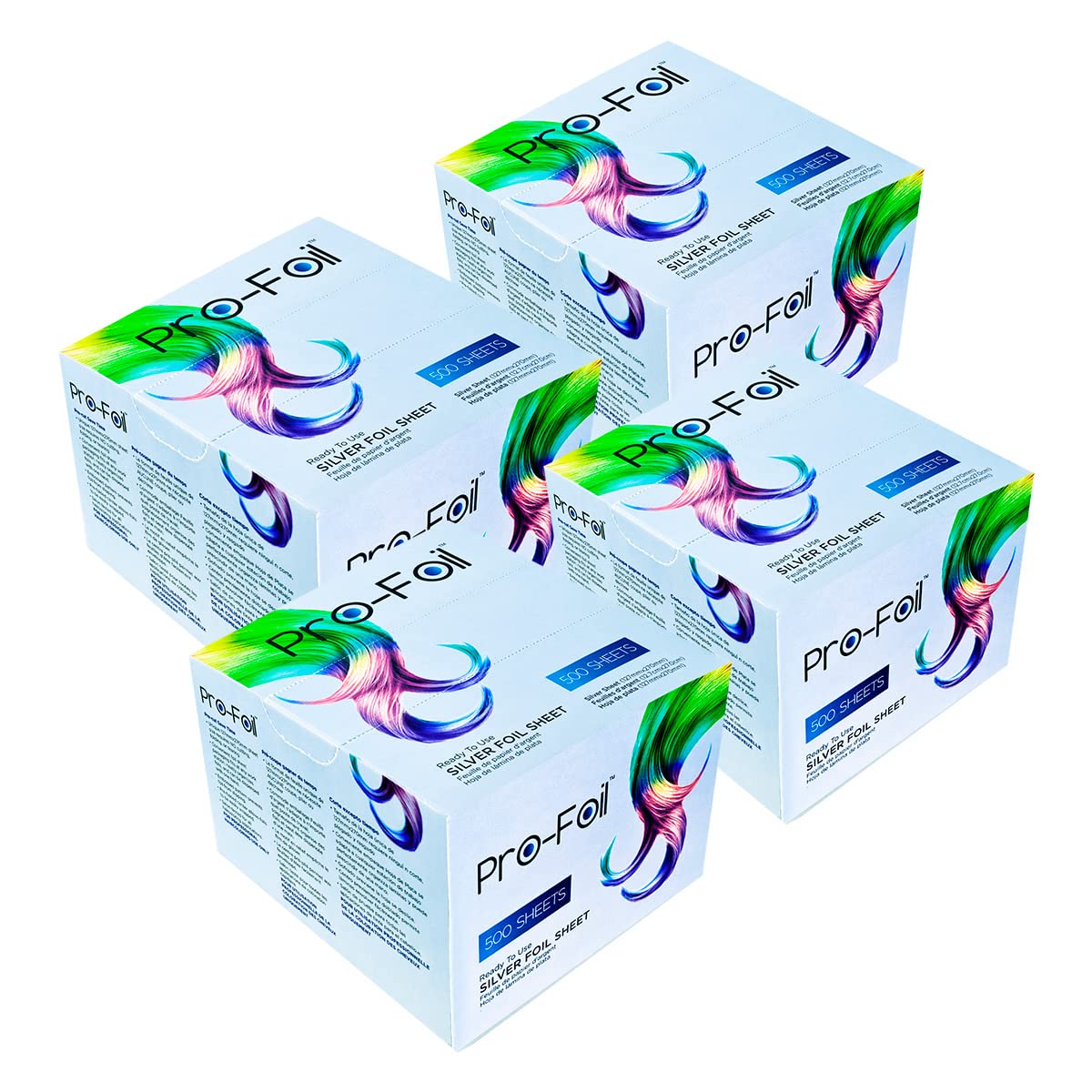 Just Home Blue Hair Highlighting Pop Up Foils 2000 Sheets, Pre – Cut for Bleaching, Coloring, Lightening, Styling, In-Built Dispenser for Professionals, Salons, Personal Use