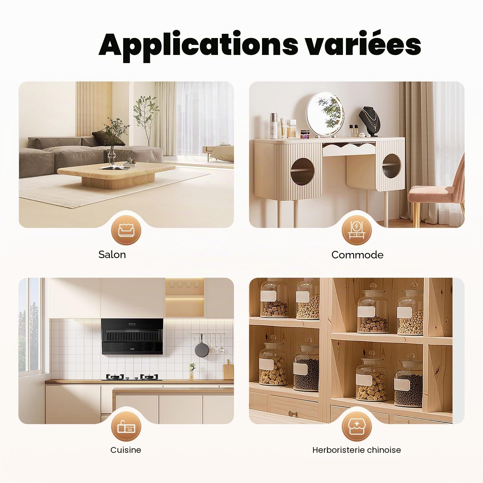 Armoire d'apothicaire à 16 tiroirs - Commode en tissu - Commode de chambre à coucher - Tiroir en bois - Boîte de rangement - Pour la maison, le bureau, l'organisation et le rangement
