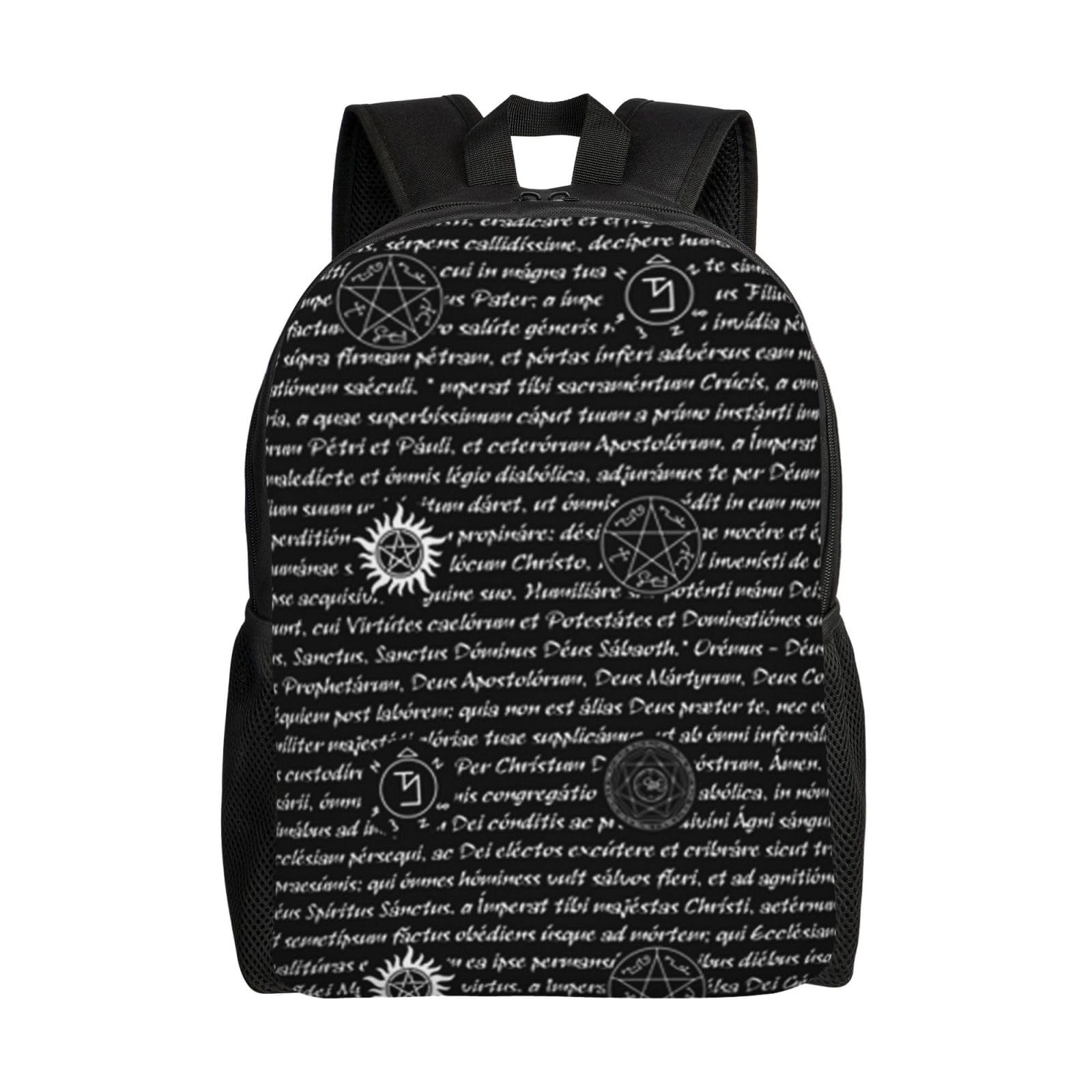 Sac à dos imperméable léger Supernatural Inspiration noir pour travail - 8
