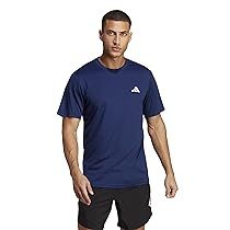 adidas Uomo Train Essentials Training Tee, Dark Blue, White, XXL
