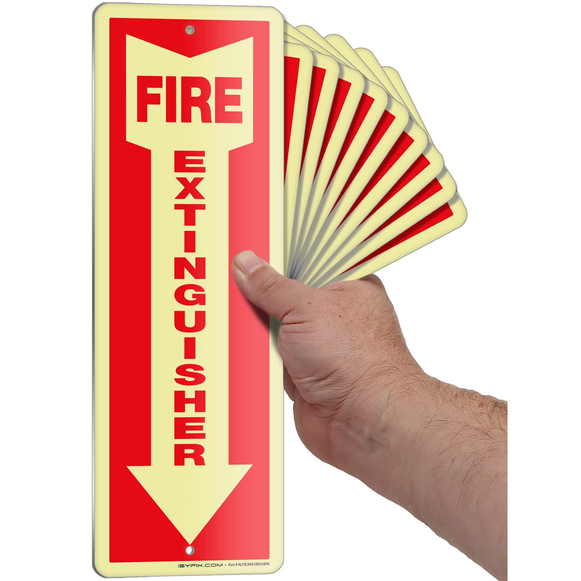 iSYFIX Fire Extinguisher Signs, 3 Pack, 4x12 Inch — Amazon image 20