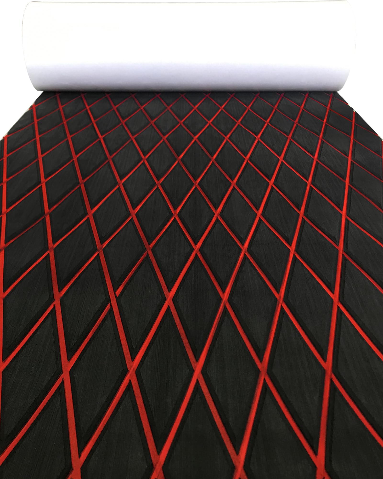 KXKZREN EVA Foam Boat Flooring Decking Sheet 6mm Thick Diamond Anti-Slip Marine Flooring Mat Self Adhesive Deck Pad for Bass Boat Yacht Motorboat RV