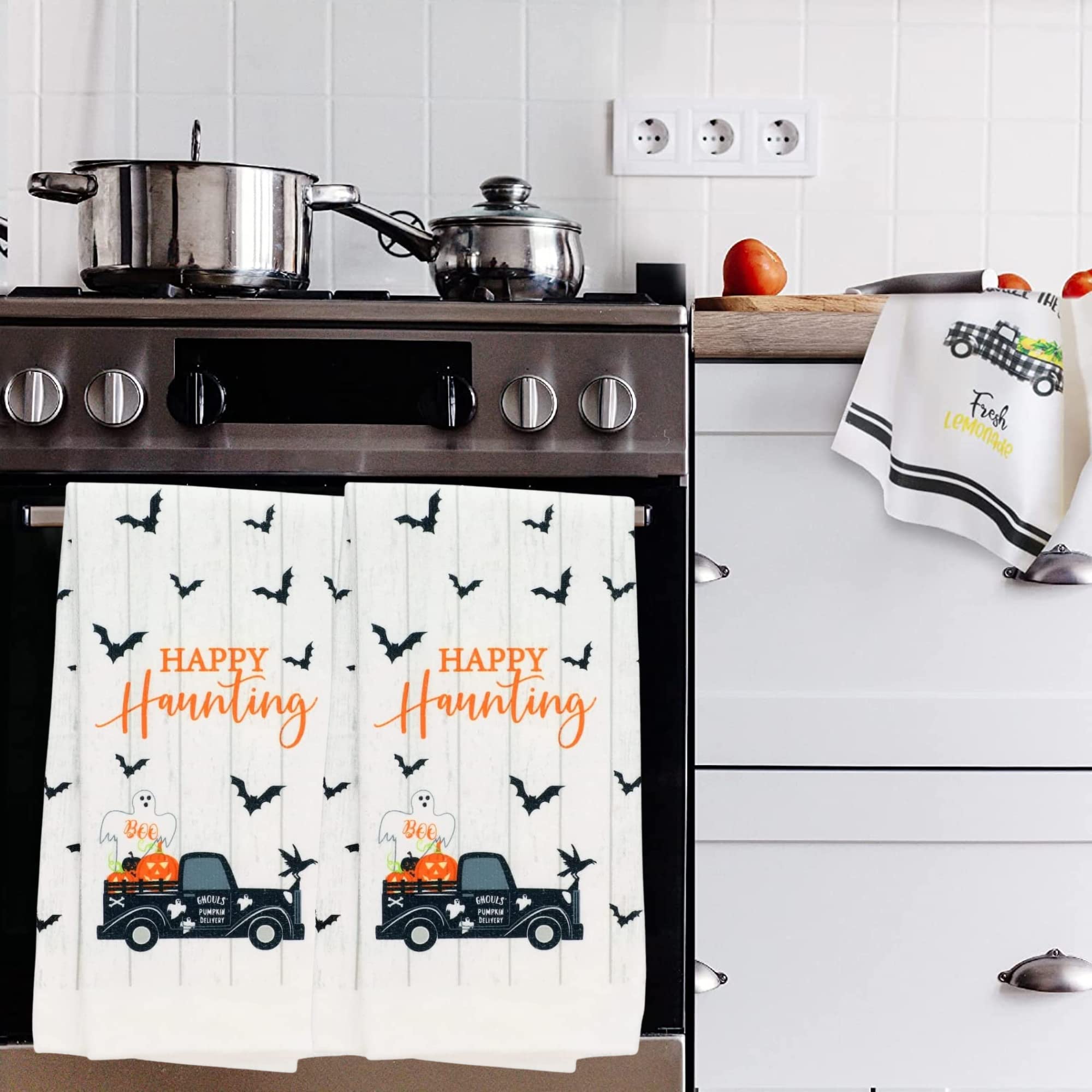 3 Serviettes à Main En Forme De Fantôme - Décoration De Salle De Bain à