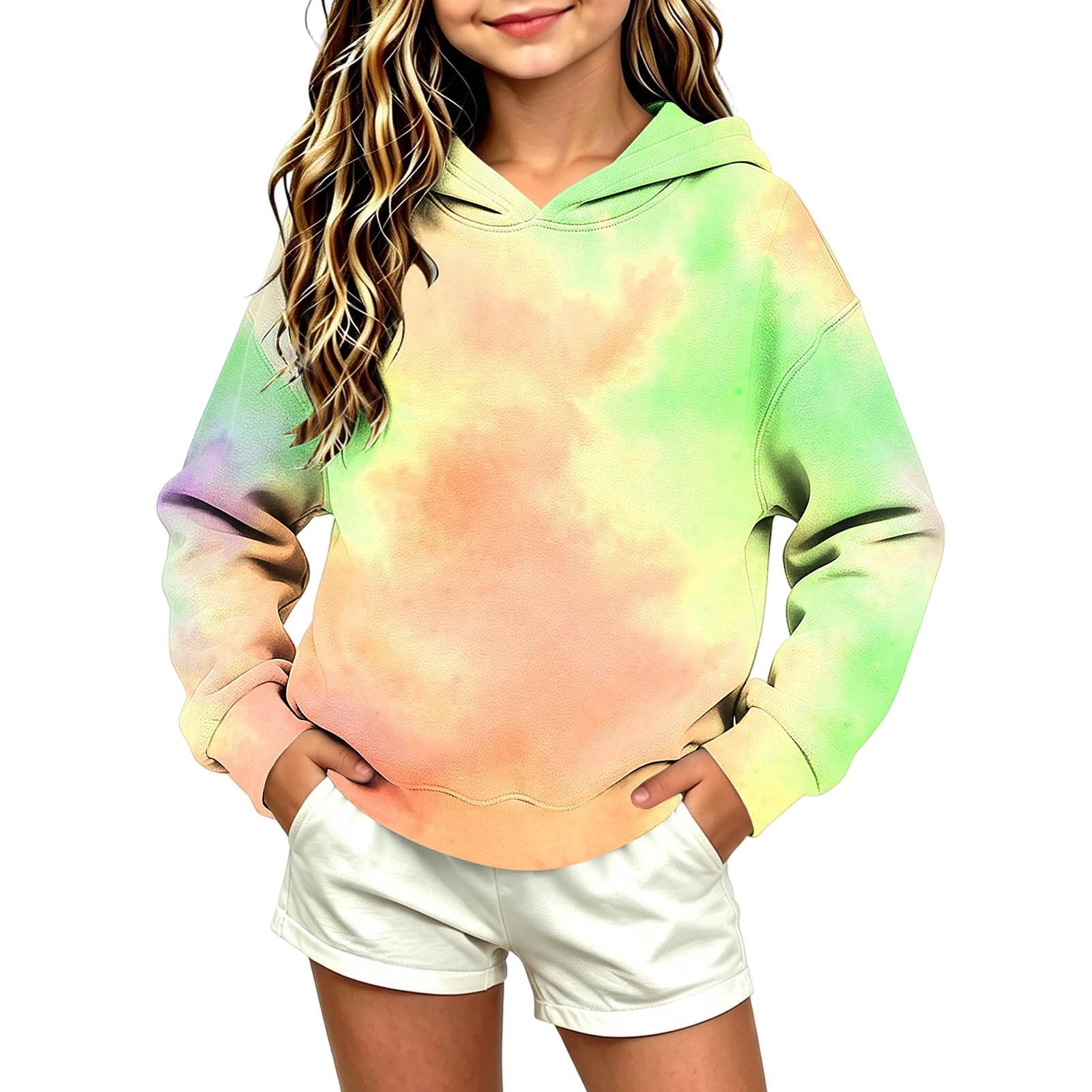 Felpa Ragazza Con Cappuccio Manica Lunga Hoodie Bambino Invernale Felpata