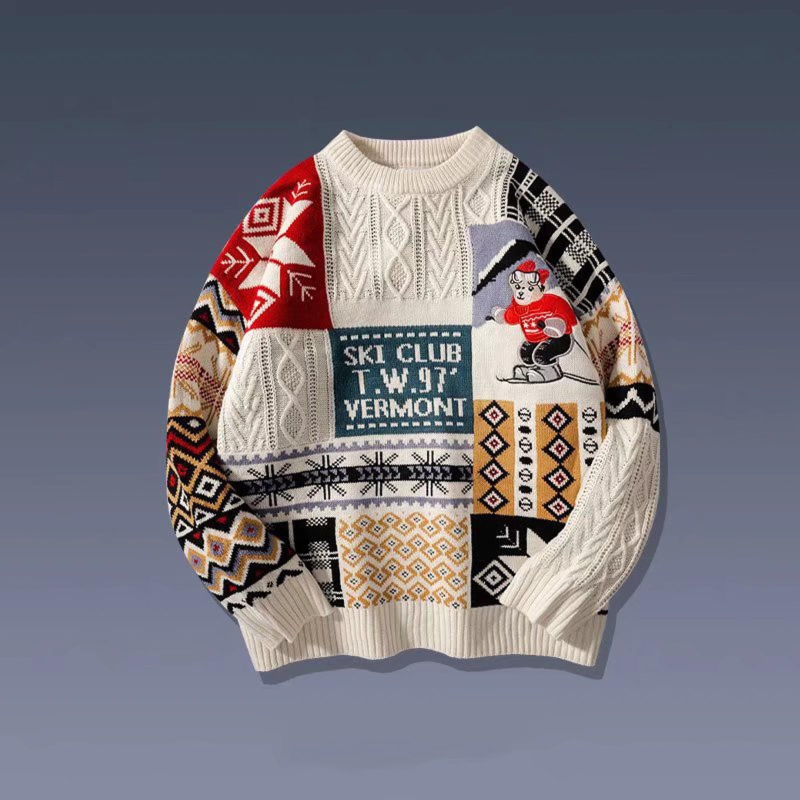 Maglione Natalizio da Uomo E Donna, Maglia di Natale Uomo Maglioni Brutti di Natale Pullover da Uomo con Motivo Alce Merry Christmas Sweater Ugly Maglioni di Natale Famiglia Pullover Uomo