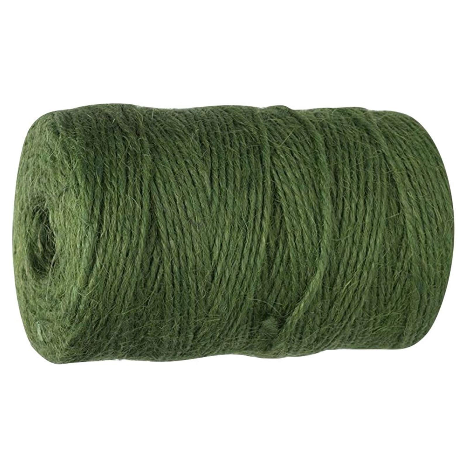 Bclla Zkenshan-Natural Jute Twine 60m/Roll Natural Hemp Rope DIY Wedding Home Woven Twine String Linen Jute String Gardening Cord, Natural Jute Fiber (Color : Green)
