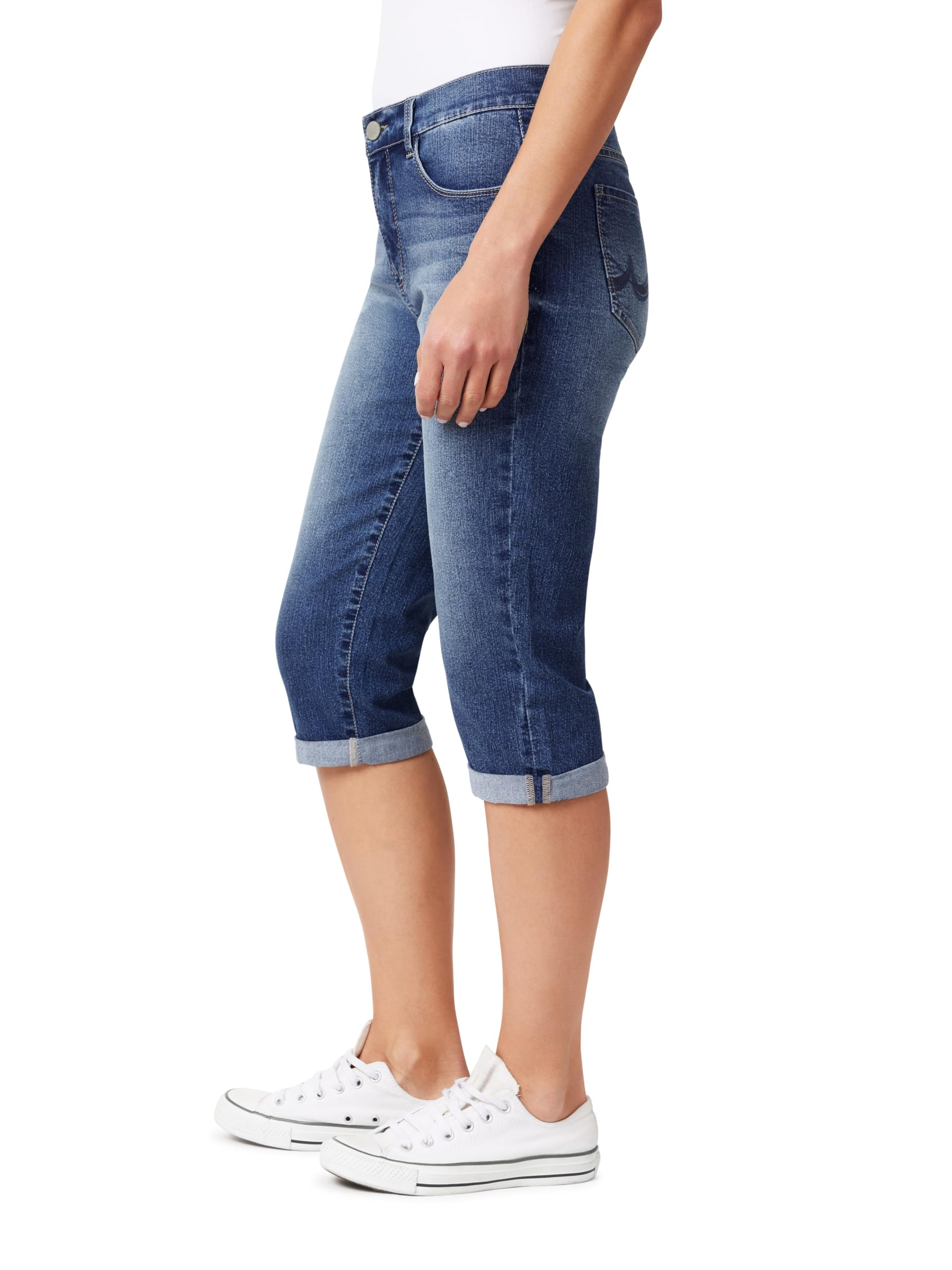 Angels Forever Young Damen Jeans Forever Skinny Mid-Rise 17" Inseam Capri Jeans (Available in Plus Sizes)