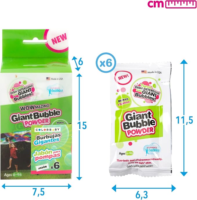 Big Bubble Refill Powder Mix 6 Paquetes miniatura 2