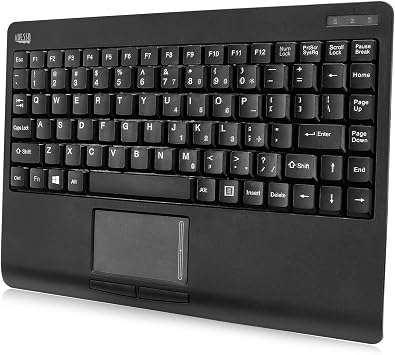 Adesso WKB-4110UB Wireless Mini Touchpad Keyboard USB Dongle 2.4GHz