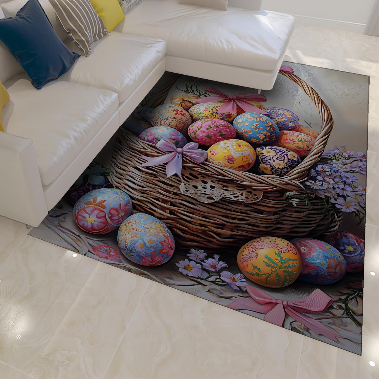 Tapis de salon 200x300 rétro pour une chambre chaleureuse