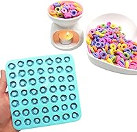 Vista 1 de Fruit Rings - Molde de bucle de cereales para 49 cavidades, para cera derretida, jabón, resina, arcilla de silicona flexible (Natucraft)