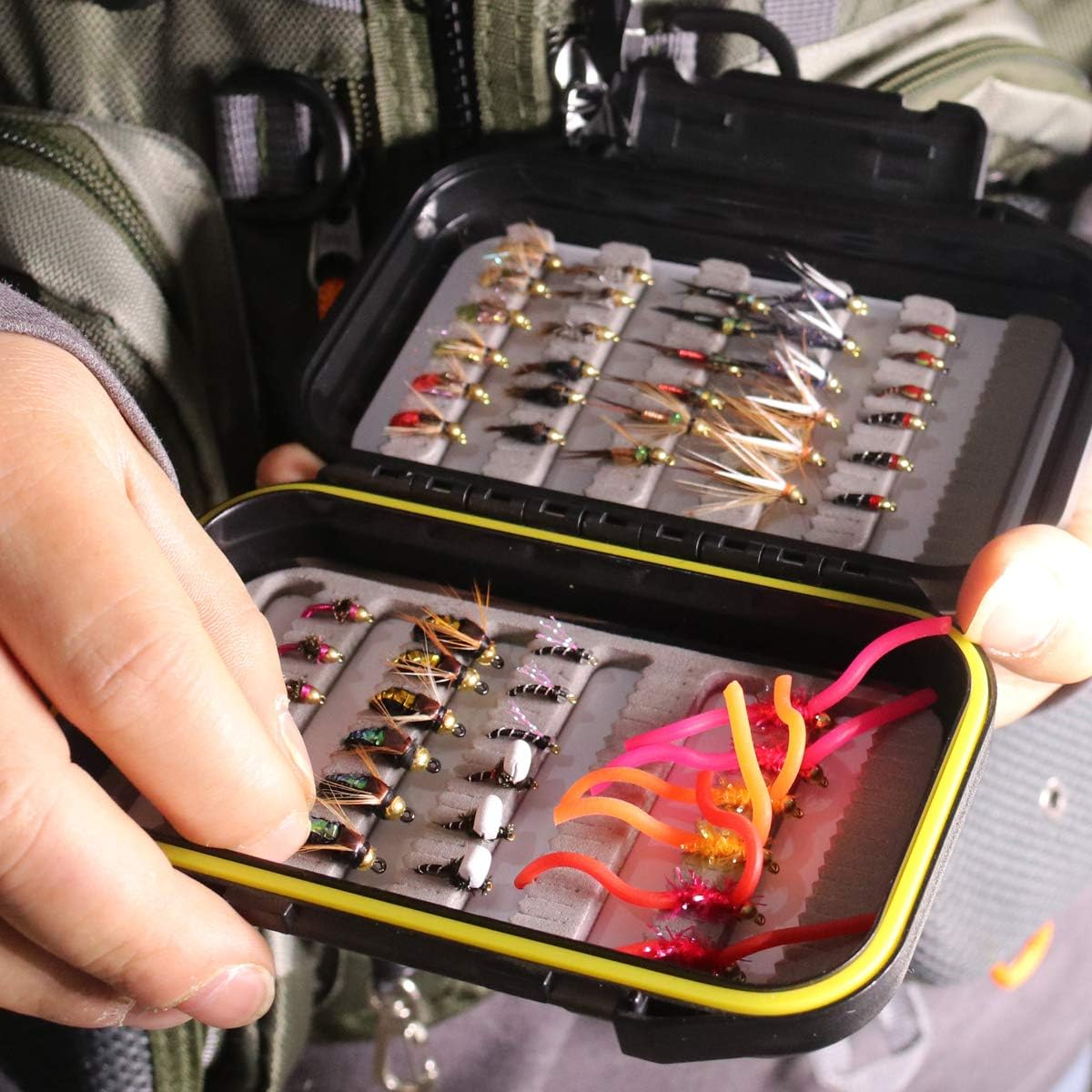 wifreo Fly Fishing 54 Nymph Flies Assortment BH Wet Fly for Trout Flyfishing with Waterproof Fly Box : Sports & Outdoors