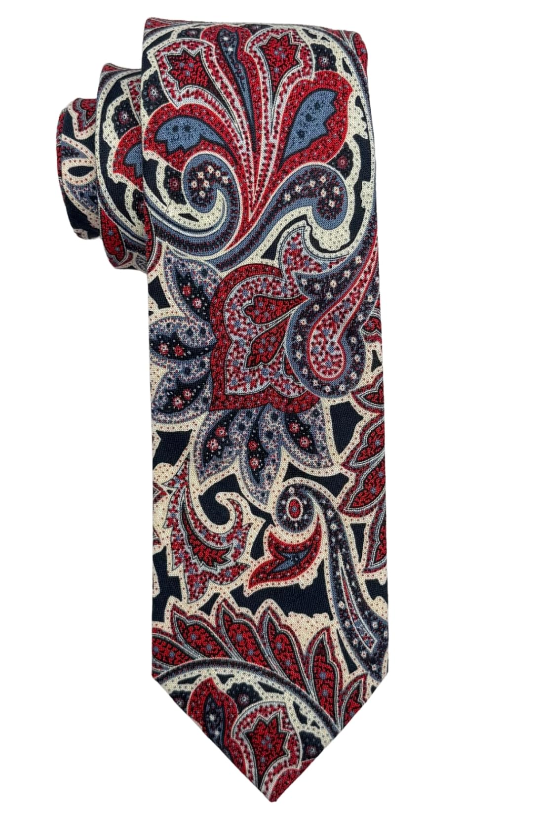 the tie hub Silk Paisley Necktie For Men-picture-25