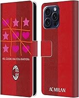 Vista 75 de Head Case Designs Funda de piel con licencia oficial de AC Milan Dream Big Children compatible con Apple iPhone 13 Mini