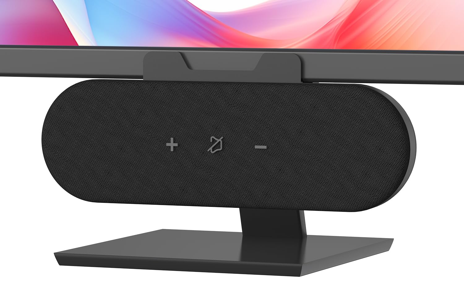 Computer Speakers for PC Desktop, Monitor Soundbar with 14W Stereo Touch Control, USB C, Enhanced Sound, Portable Speaker for Mac Windows PS5 (Black)