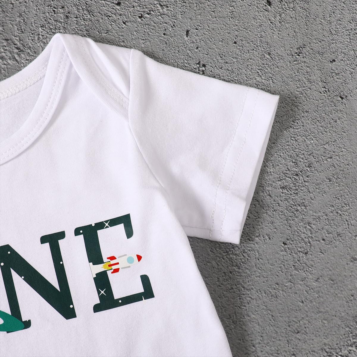 Baby Boy 1st Birthday Outfit Infant Boy First Birthday Clothes Boy Astronauts Cake Smash Bodysuit